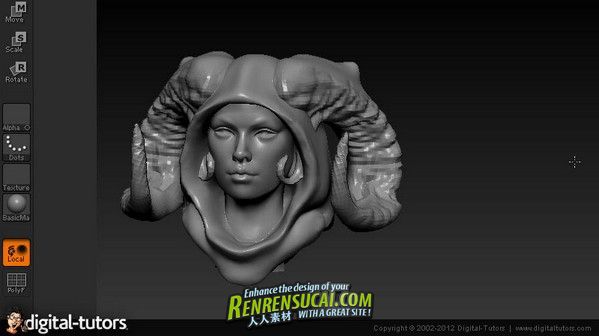 《3DS MAX与Zbrush制作石像鬼教程》Digital-Tutors Creative Development Creating...