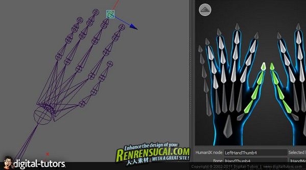《Maya中高级人体IK教程》Digital-Tutors Creative Development Advanced HumanIK ...