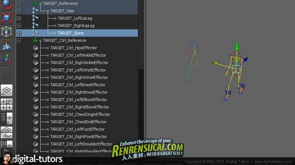 《Maya中高级人体IK教程》Digital-Tutors Creative Development Advanced HumanIK ...