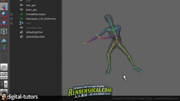 《Maya中高级人体IK教程》Digital-Tutors Creative Development Advanced HumanIK ...