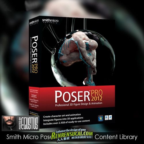 《CG人物造型设计SmithMicro Poser 2012 SR2破解版Win/Mac》SmithMicro Poser Pro