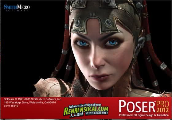 《CG人物造型设计SmithMicro Poser 2012 SR2破解版Win/Mac》SmithMicro Poser Pro