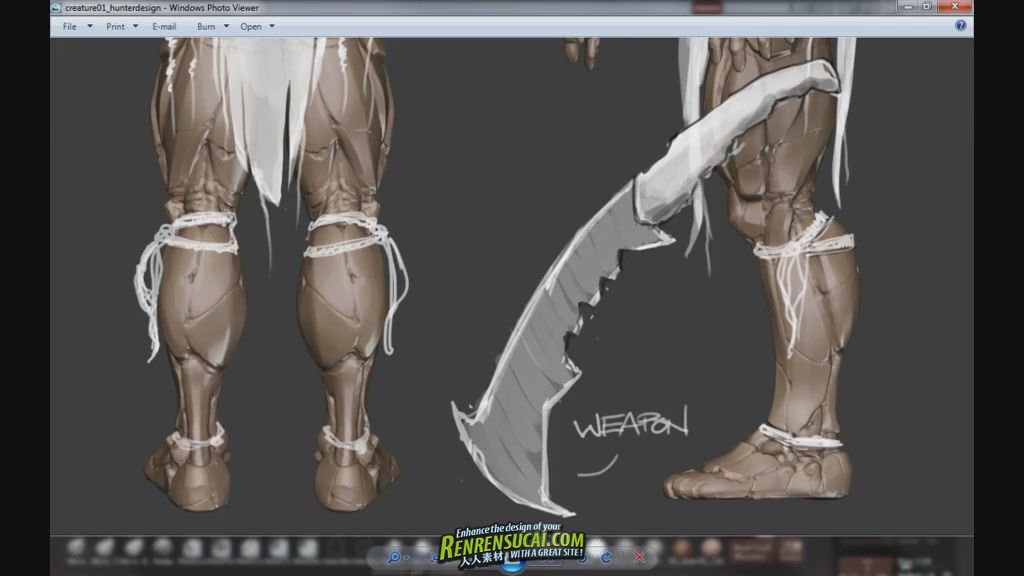 《Zbrush与3dsmax制作游戏电影猎人角色教程》ZbrushWorkshop The Making of The Hu...