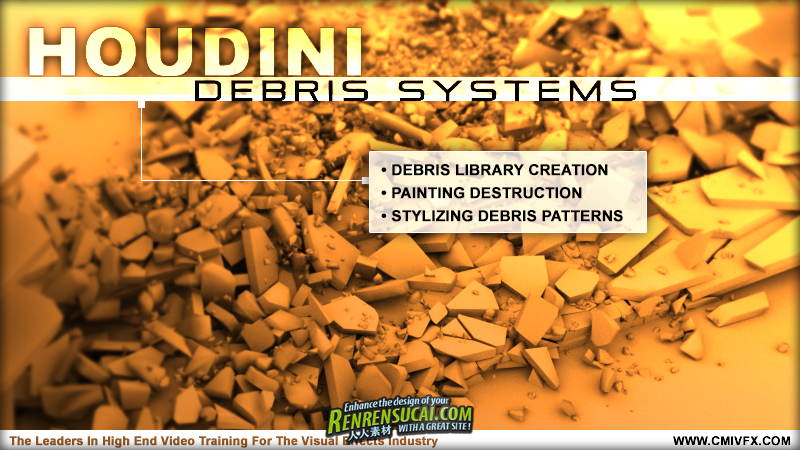 《Houdini碎片效果技术教程》cmiVFX Houdini Debris Systems