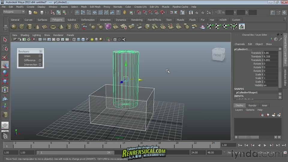 《Maya2013基础要点系列多边形建模技术教程》Lynda.com Maya Essentials 2 Polygonal Modeling Techniqu