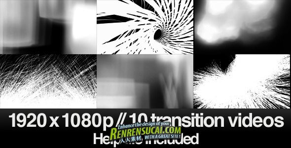 《10个高清透明通道转场视频素材》Videohive 10 hd transitions bundle e 2485493 ...