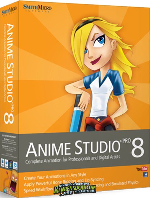 《2D动画制作软件》Smith Micro Anime Studio Pro v8.2 Win/Mac