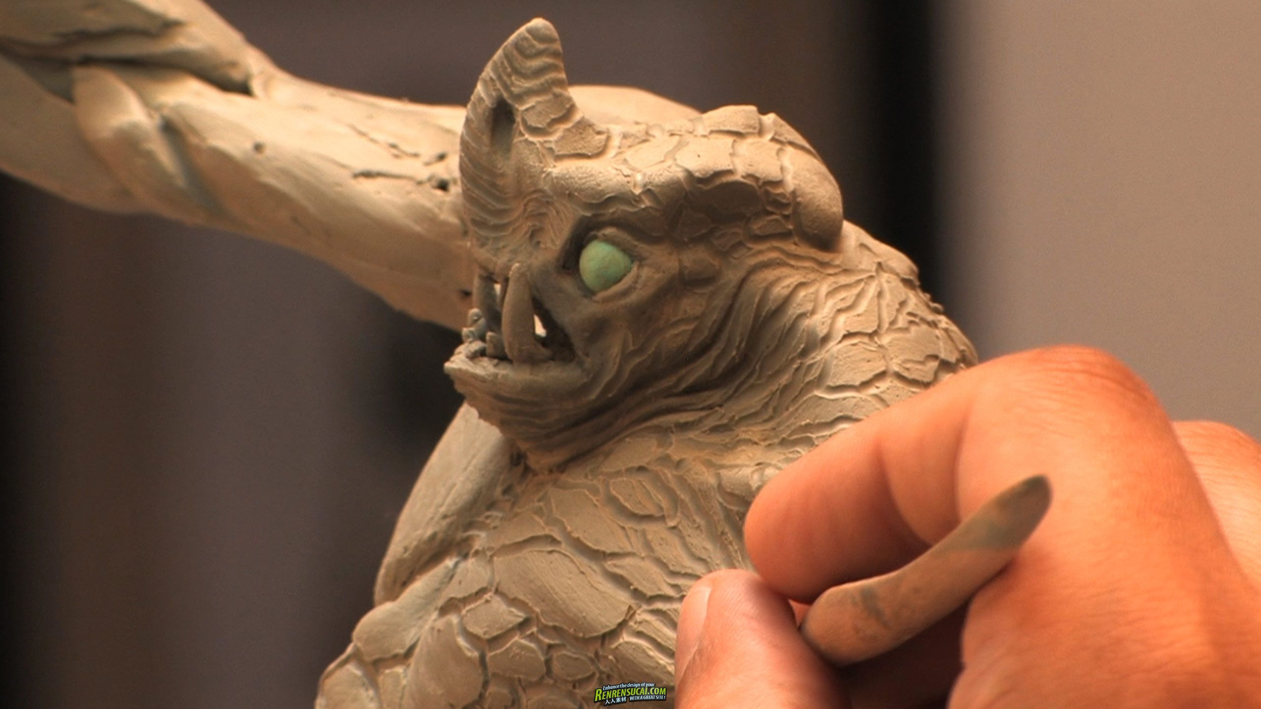 《生物雏形雕塑与上色教程》Gnomon Jordu Schell Creature Studio Maquette sculpt...