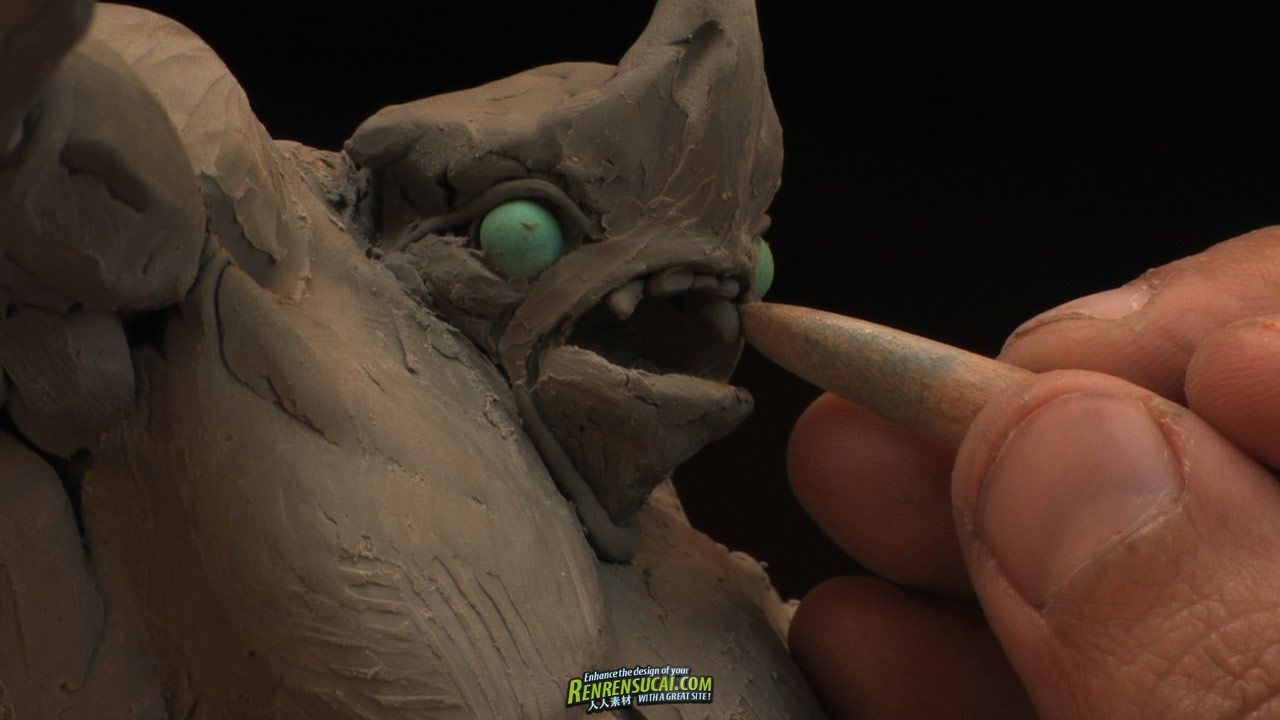 《生物雏形雕塑与上色教程》Gnomon Jordu Schell Creature Studio Maquette sculpt...