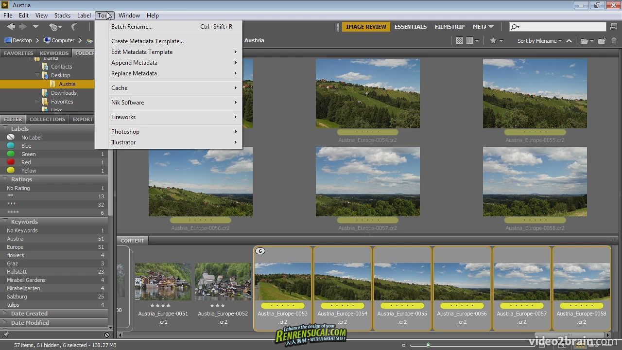 《Bridge CS6数码照片图像管理视频教程》Video2brain Bridge CS6 for Photographer...