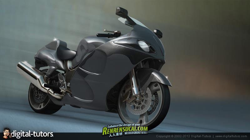 《C4D摩托车建模技术视频教程》Digital-Tutors Motorcycle Modeling Techniques in...