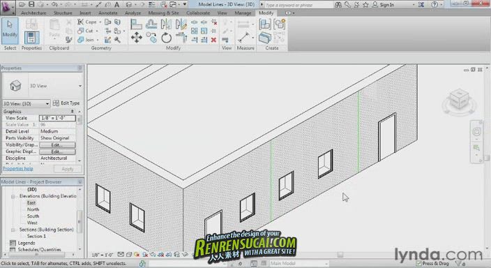 《Revit Architecture 2013基础视频教程》Lynda.com Revit Architecture 2013 Esse...