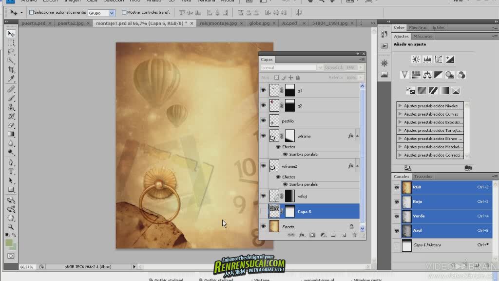 《Photoshop创意60例视频教程》Video2Brain Photoshop Creative Spanish