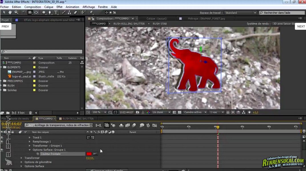 《AECS6先进技术视频教程》Elephorm Adobe After Effects Learn CS6 New French