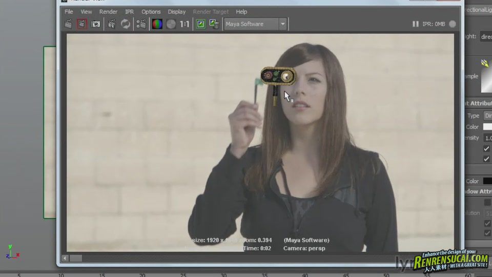 《Maya与AE后期渲染视频教程》Lynda.com Maya Rendering for After Effects Compos...