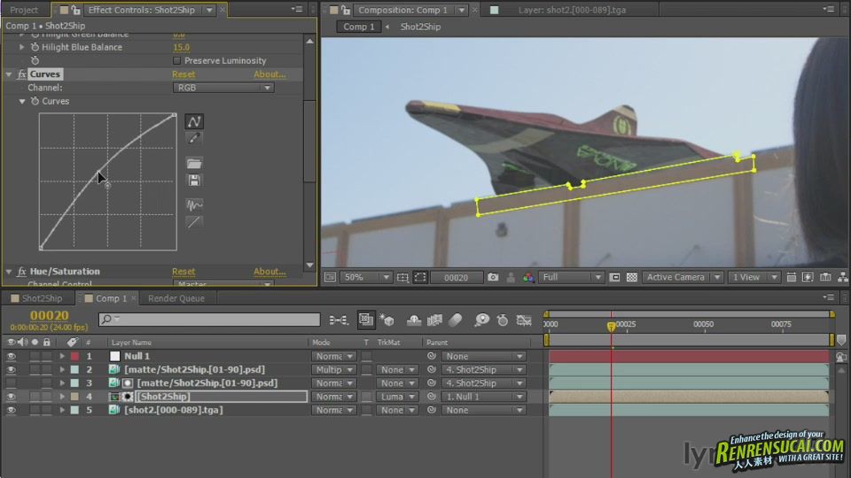 《Maya与AE后期渲染视频教程》Lynda.com Maya Rendering for After Effects Compos...