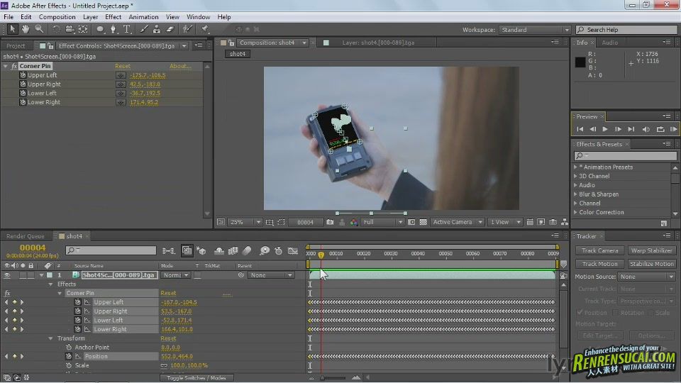 《Maya与AE后期渲染视频教程》Lynda.com Maya Rendering for After Effects Compos...