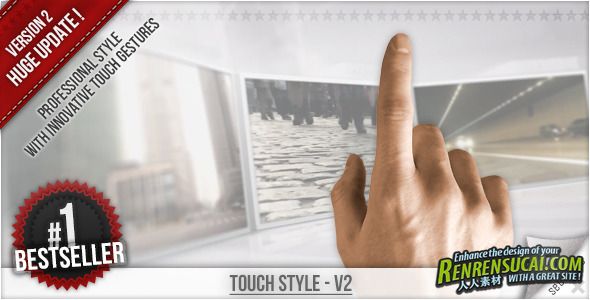 《创新触摸样式 AE模板》videohive touch style 475099