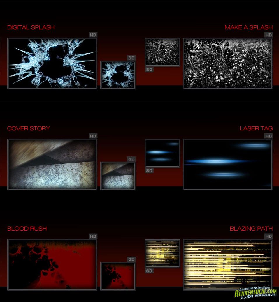 《DJ转场特效视频素材合辑Vol.1》Digital Juice Animated Wipes and Transitions C...