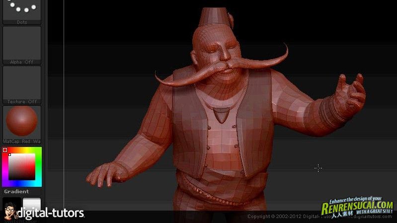 《ZBrush与Maya中角色设计合成教程》Digital-Tutors Crafting Characters from Des...