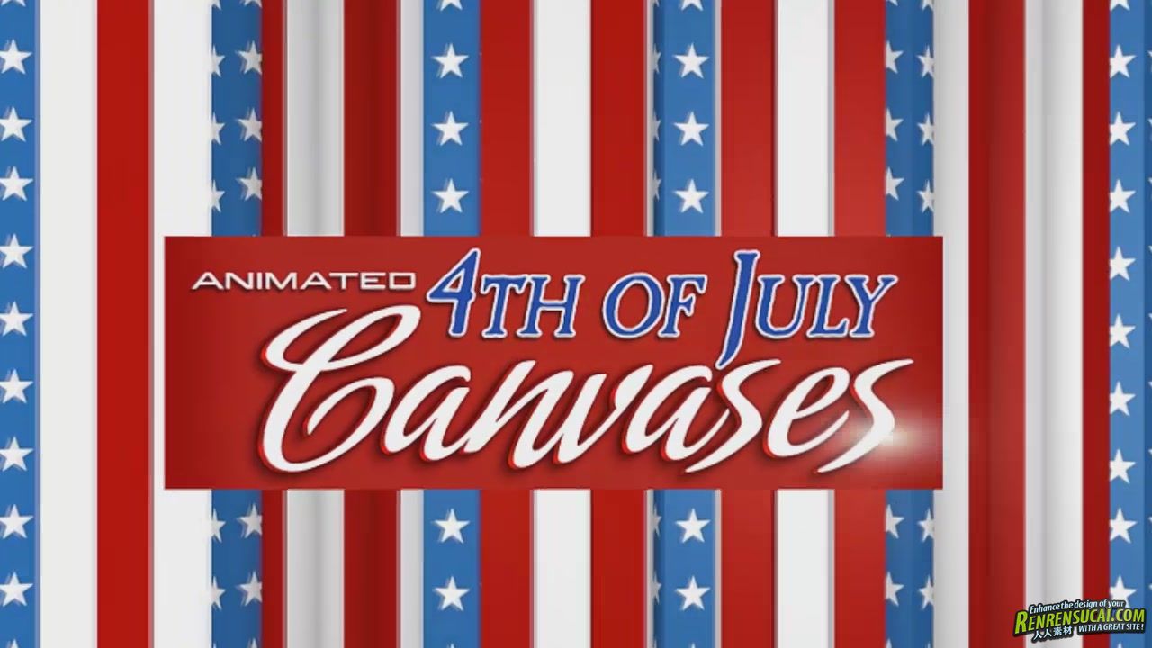 《DJ庆祝庆典美国国庆视频素材合辑》Digital Juice Animated 4th of July Canvases