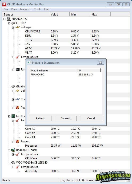 《硬件监控程序》(CPUID HWMonitor Pro)v1.13[压缩包]