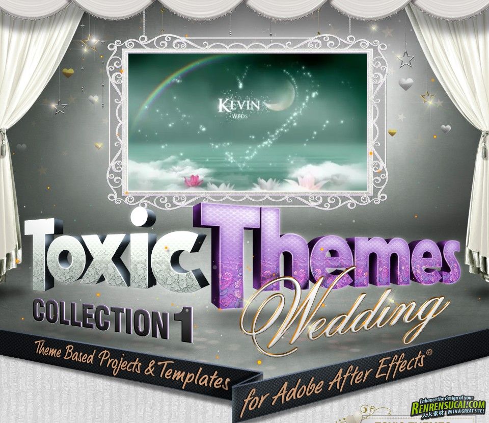 《DJ优雅婚礼AE模板合辑Vol.1》Digital Juice Toxic Themes Collection 1 Wedding ...