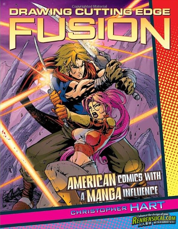 《美国漫画风格绘制技巧CG书籍》Drawing Cutting Edge Fusion American Comics wit...