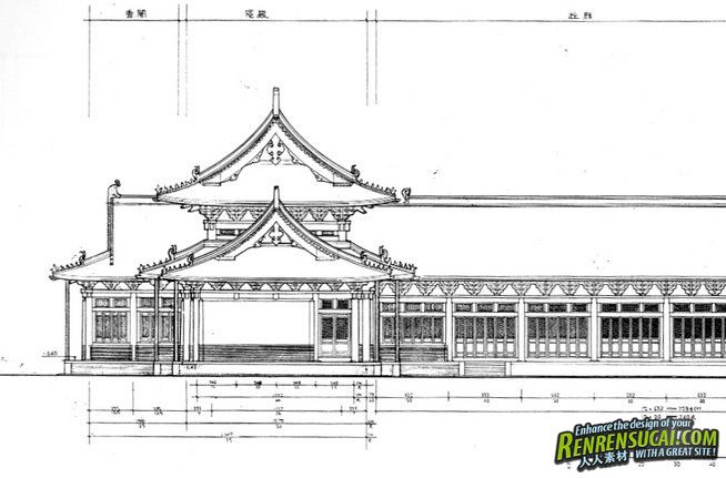 中国古典建筑线图