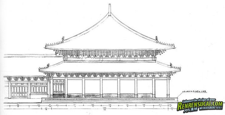 中国古典建筑线图