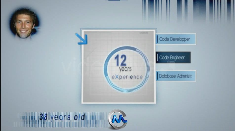 《视觉简历 AE模板》videohive visual resume alpha animated curriculum 123255