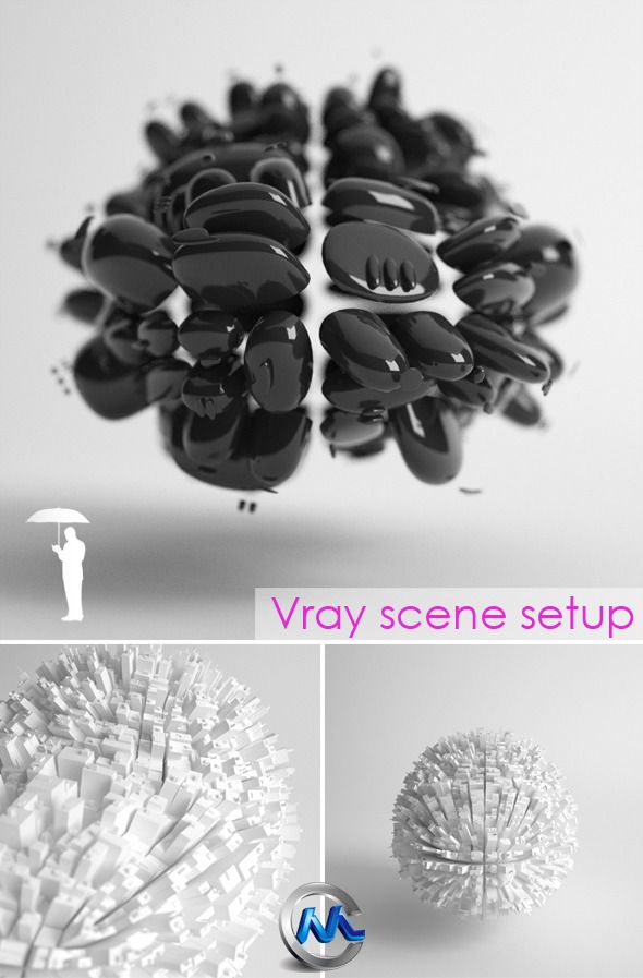 《Vray极品材质渲染模型合辑》3docean Studio scene setup for VRAY