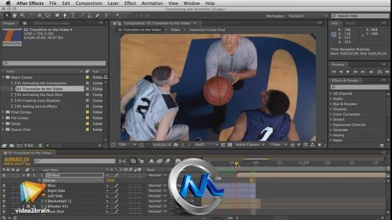 《AE电视包装体育节目教程》video2brain After Effects Artist in Action Eran Ste...