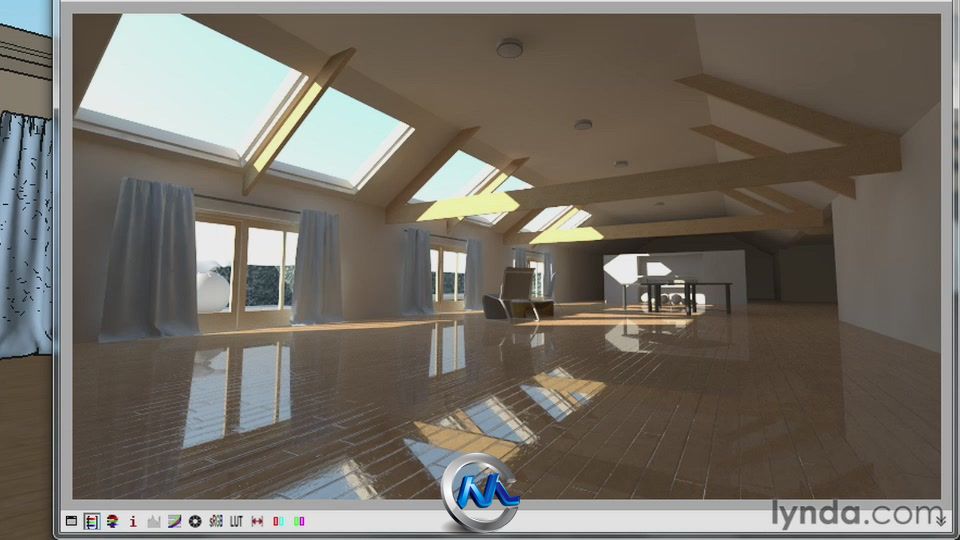 《Sketchup与V-Ray高逼真渲染教程》Lynda.com SketchUp Rendering Using V-Ray