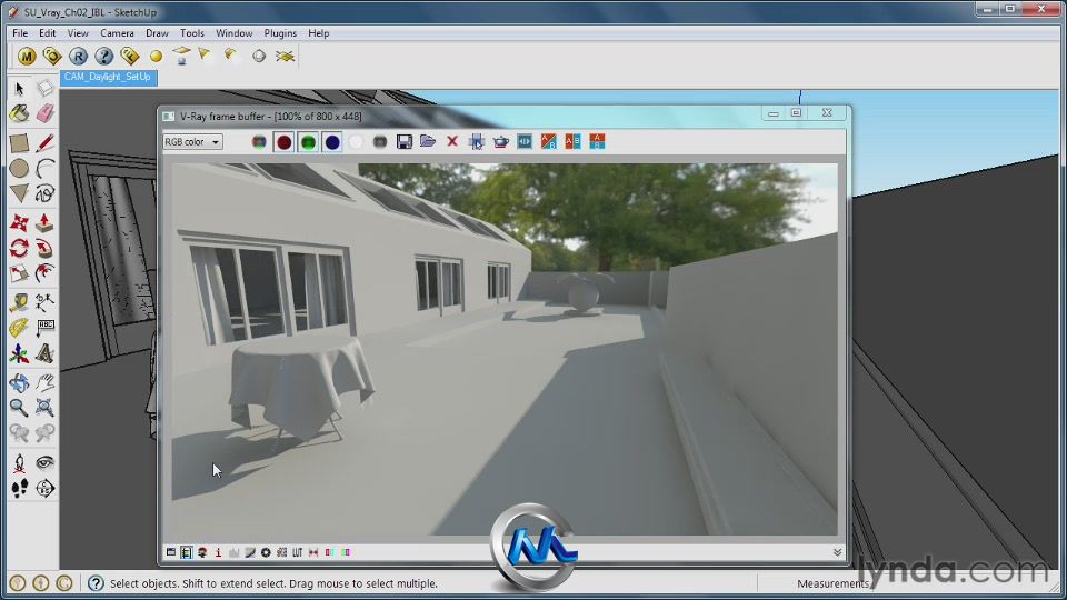 《Sketchup与V-Ray高逼真渲染教程》Lynda.com SketchUp Rendering Using V-Ray