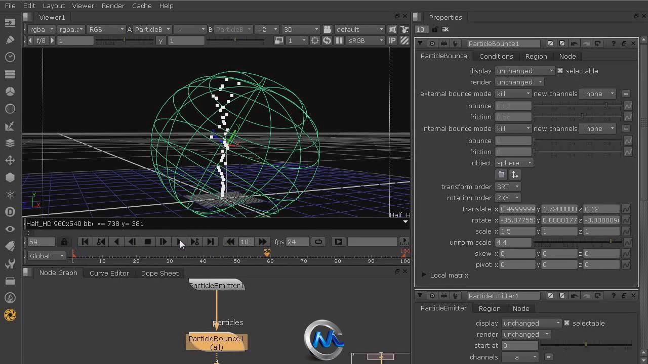 【第八期中文字幕翻译教程】《DigitalTutors-NUKEX粒子效果高级教程》人人素材字幕组