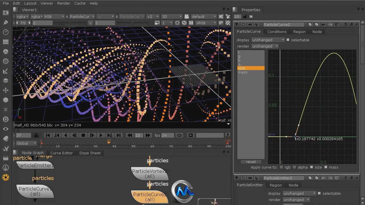 【第八期中文字幕翻译教程】《DigitalTutors-NUKEX粒子效果高级教程》人人素材字幕组