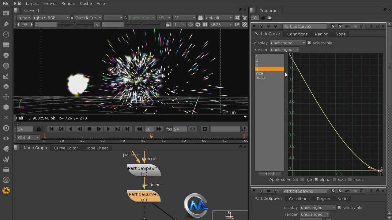 【第八期中文字幕翻译教程】《DigitalTutors-NUKEX粒子效果高级教程》人人素材字幕组