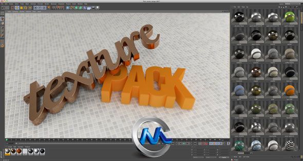 《C4D纹理贴图VRay版合辑》RenderKing VRay Texture Pack for Cinema 4D