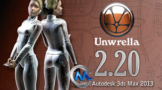 《UV制作插件工具unwrella V2.20版》3D-IO unwrella v2.20 for 3Ds Max 2013 XFORCE