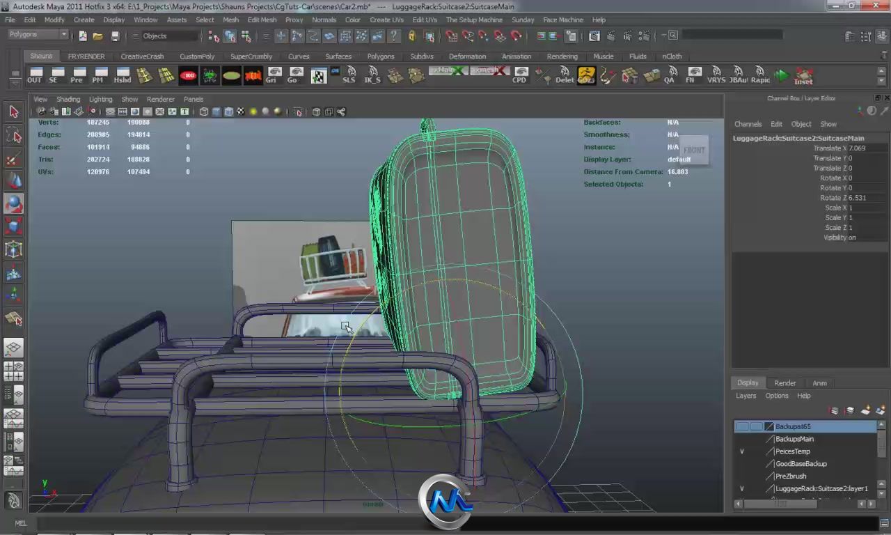 《Maya制作个性汽车视频教程》CGTuts+ Create A Stylized Car In Maya