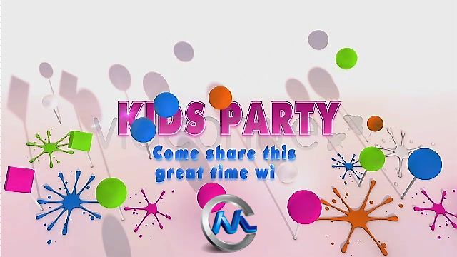 《小朋友快乐聚会预告片AE模板》Videohive Kid Party Joyful Event 1028415