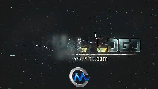 《粉碎闪电LOGO标志AE模板》Videohive Logo Reveal Burn 94933