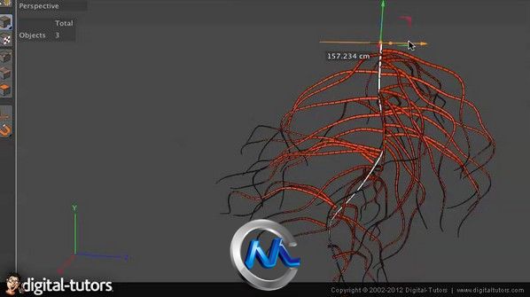 《C4D头发毛发制作视频教程》Digital-Tutors Creative Development Hair Dynamics ...