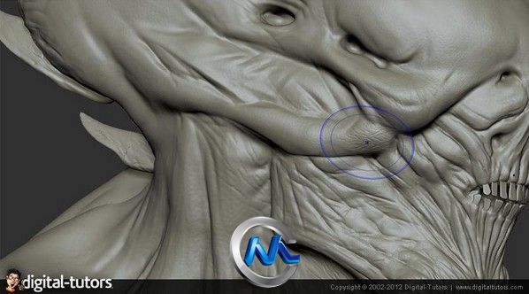 《ZBrush概念生物雕刻艺术视频教程》Digital-Tutors Creative Development Sculpti...