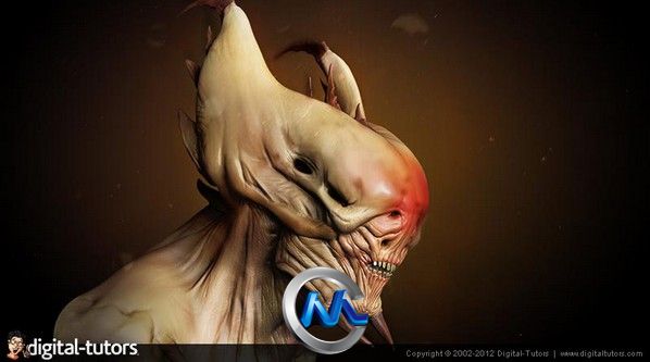 《ZBrush概念生物雕刻艺术视频教程》Digital-Tutors Creative Development Sculpti...