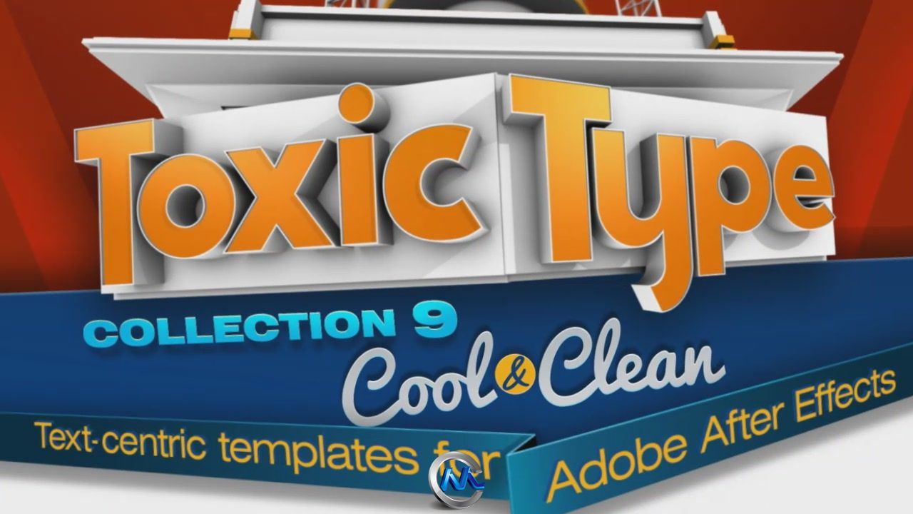 《DJ最强AE字体Logo模板合辑Vol.9》Digital Juice Toxic Type Collection 9 Cool a...