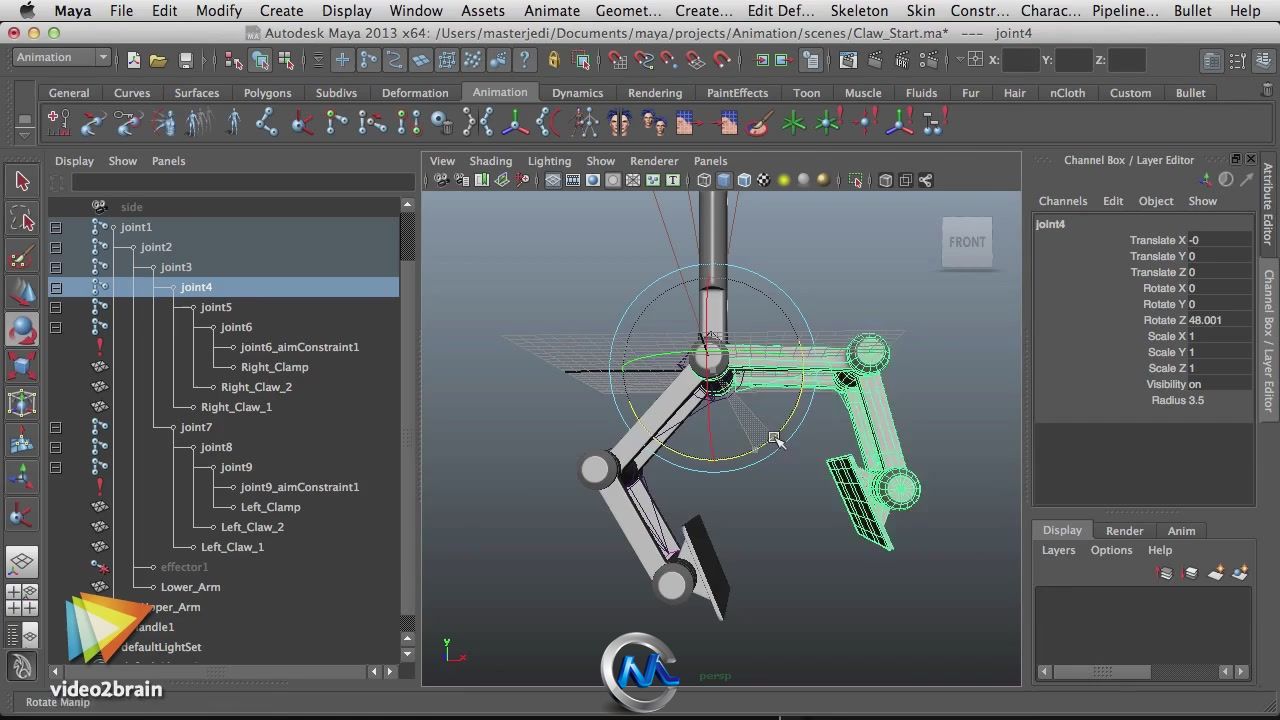 《Maya2013全面训练视频教程》video2brain Learning Autodesk Maya 2013 A Video I...