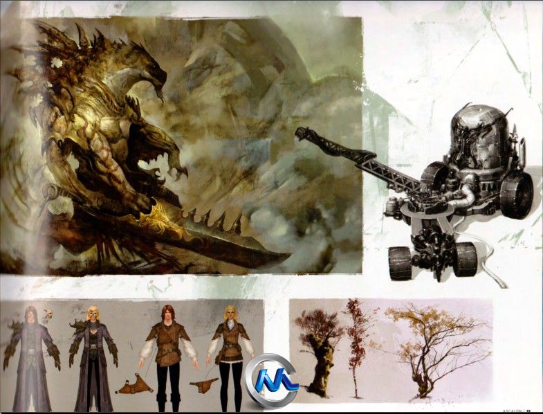 《激战2游戏艺术原画设计书籍》The Art of Guild Wars 2