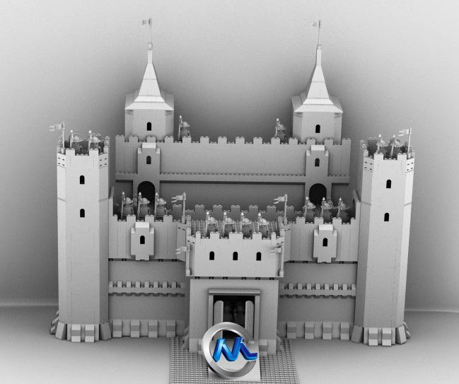 《AE制作仿真3D城堡真实场景视频教程》AETuts+ 3D Castle Scene Sketchbook Projec...